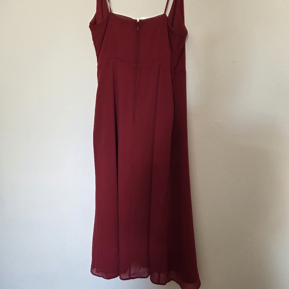 Madewell Womens Red Midi Dress Size 4 - Picture 5 of 8